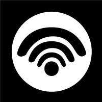 Signe de l&#39;icône wifi vecteur