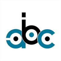 abc initiales lettre logo et icône de l'entreprise vecteur