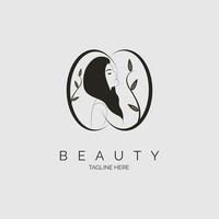 création de modèle de logo spa salon de beauté visage femme pour marque ou entreprise et autre vecteur