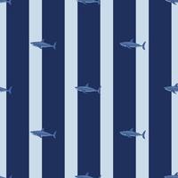 modèle sans couture de requin blanc dans un style scandinave. fond d'animaux marins. illustration vectorielle pour enfants textile drôle. vecteur