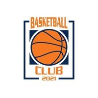 logo de basket-ball, vecteur de logo de sport