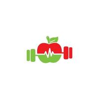 logo d'aliments sains, logo d'aliments biologiques vecteur