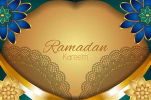 fond islamique ramadan kareem avec élément vecteur