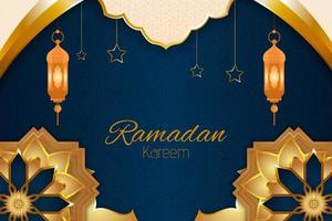 fond islamique ramadan kareem avec élément vecteur