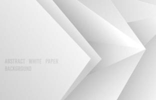 style de modèle abstrait dégradé blanc et gris de papier découpé. conception superposée de fond de motif de forme de triangles. vecteur d'illustration