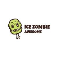 illustration graphique vectoriel de zombie de glace, bon pour la conception de logo