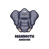 illustration graphique vectoriel de mammouth, bon pour la conception de logo