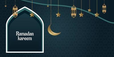 arrière-plan ramadan kareem célébrer. jeûne du mois musulman vecteur