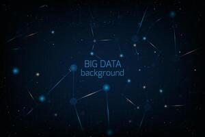 Visualisation Big Data. Infographie futuriste. Conception esthétique de l&#39;information. vecteur