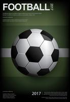 Affiche de football football illustration vestor vecteur