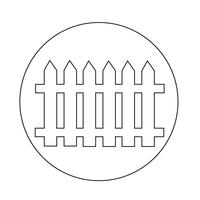 icône de clôture vecteur