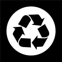 Icône de recyclage vecteur