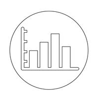 icône graphique de diagramme vecteur