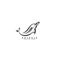 dauphin logo concept moderne design impressionnant vecteur