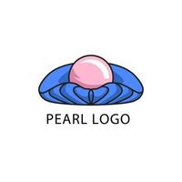 perle logo design concept art moderne vecteur