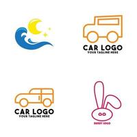 concept de tendance moderne logo bundle vecteur