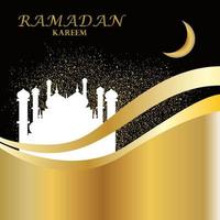 conception de vecteur de ramadan kareem moderne