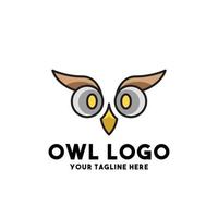 conception de concept moderne de logo de hibou vecteur