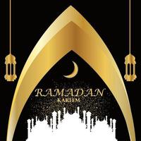 conception de vecteur de ramadan kareem moderne