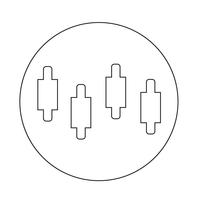 icône graphique de diagramme vecteur