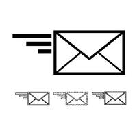 courrier électronique icône vecteur