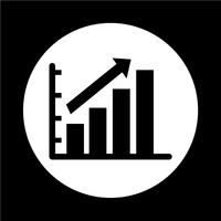 icône graphique de diagramme vecteur