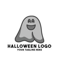 concept moderne de conception de logo hallowen vecteur