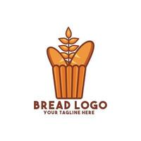 conception de concept moderne de logo de pain vecteur