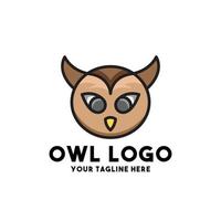 conception de concept moderne de logo de hibou vecteur