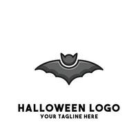 concept moderne de conception de logo hallowen vecteur