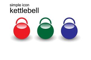 imprimer une icône simple kettlebell, concepts d'illustration vectorielle pour les bannières et les publications sur les médias sociaux, modèles de présentation et de rapport d'entreprise, matériel de marketing, conception d'impression. vecteur