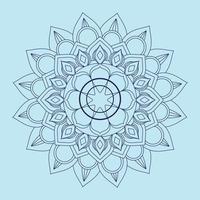 modèle de page de coloriage de mandala circulaire vecteur