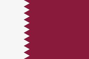 le drapeau de l'icône de vecteur qatar