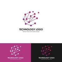 vecteur de logo de technologie. symbole scientifique.