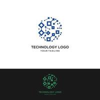 vecteur de logo de technologie. symbole scientifique.