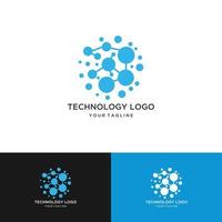 vecteur de logo de technologie. symbole scientifique.