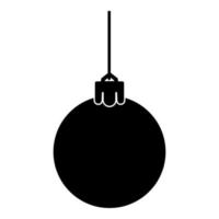 icône de jouet de nouvel an couleur noire illustration vectorielle image style plat vecteur