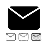 courrier électronique icône vecteur