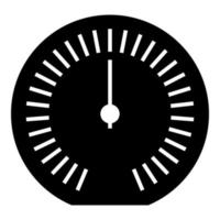 compteur de vitesse odomètre compteur de vitesse compteur icône couleur noire illustration vectorielle image style plat vecteur