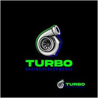 vecteur de logo de performance turbo