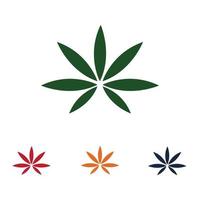 création de logo de cannabis vecteur