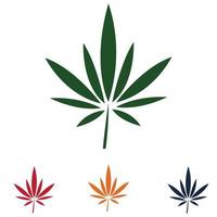création de logo de cannabis vecteur