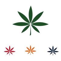 création de logo de cannabis vecteur