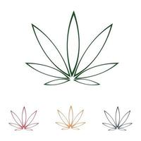 création de logo de cannabis vecteur