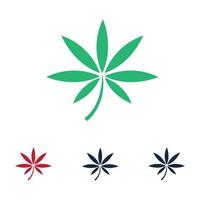 création de logo de cannabis vecteur