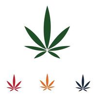 création de logo de cannabis vecteur