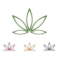 création de logo de cannabis vecteur