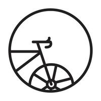 lignes vélo moderne logo symbole vecteur icône illustration graphisme