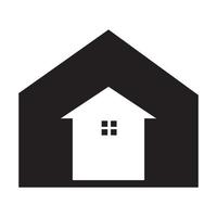 forme de maison noire avec flèche vers le haut logo symbole vecteur icône illustration graphisme