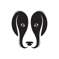 visage tête chien border collie logo design vecteur graphique symbole icône illustration idée créative